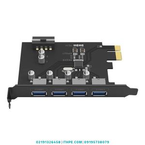 هاب USB 4-Port PCIe Expansion Card